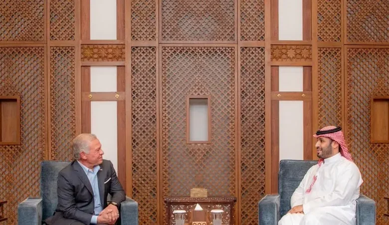 ولي العهد السعودي يستقبل العاهل الأردني 1 ولي العهد السعودي