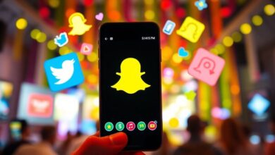 صورة لهاتف يعرض واجهة سناب شات للدخل