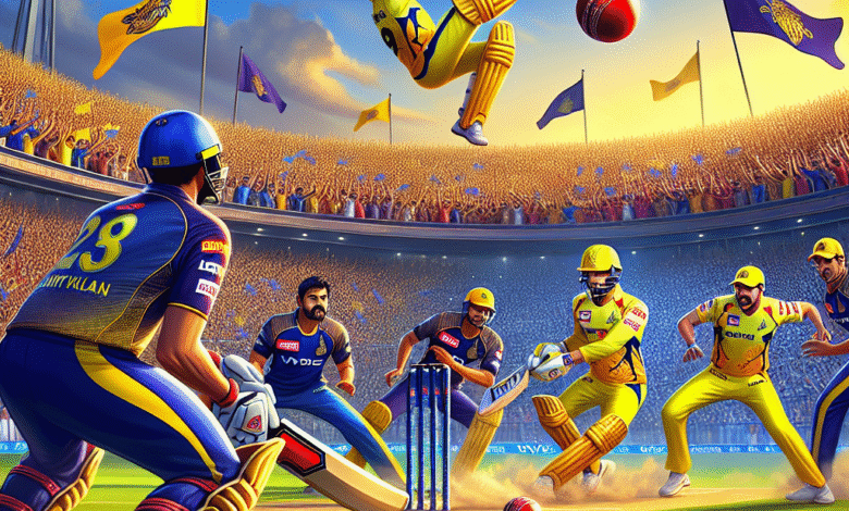 مباراة كولكاتا نايت رايدرز ضد تشيناي سوبر كينغز 1 kkr vs csk